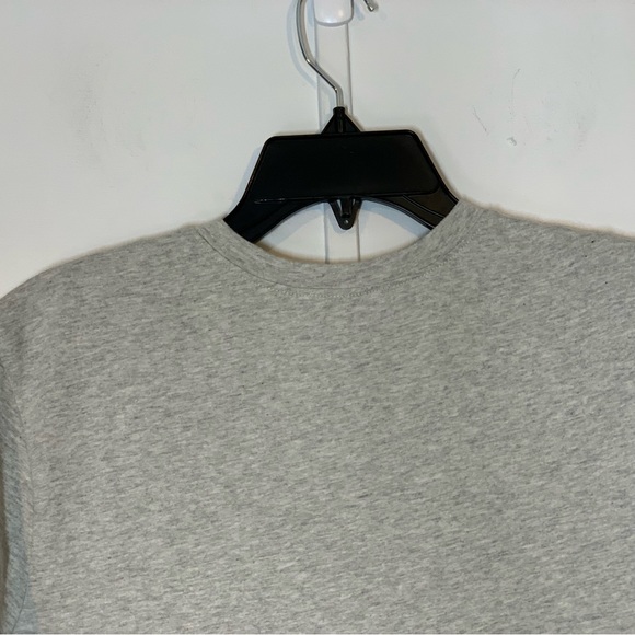 Open Edit Boxy Crop Organic Cotton T Shirt in Heather Grey - Picture 7 of 12